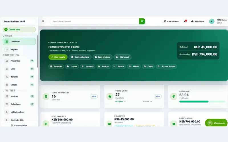 RentalDesk software interface